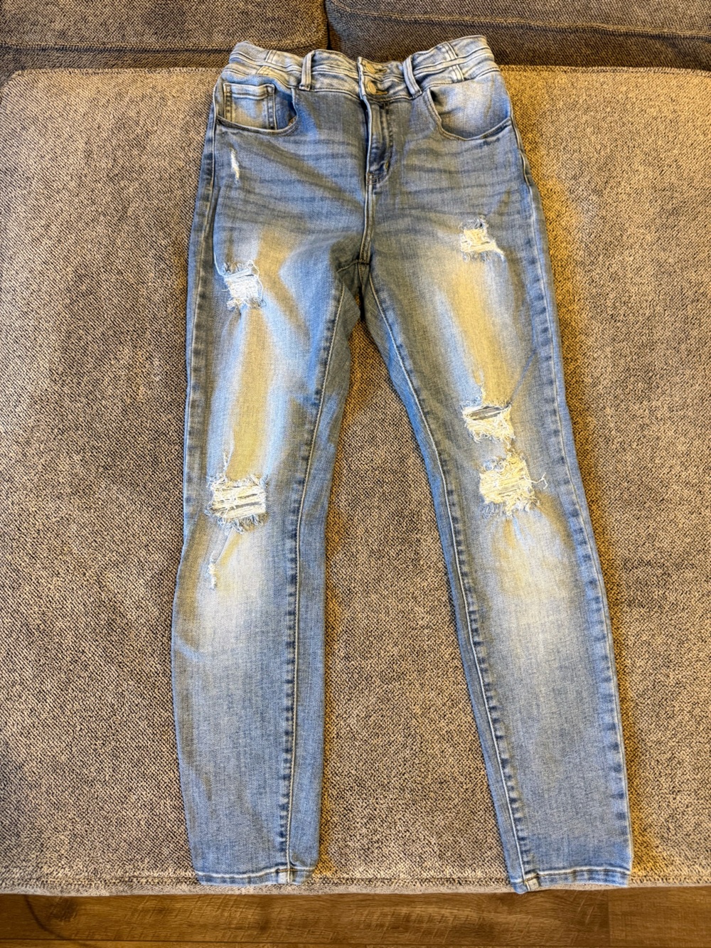 KanCan Light Blue Distressed Skinny Jeans